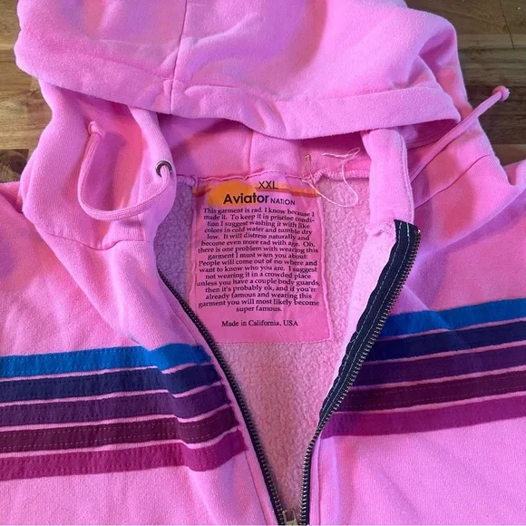 Aviator Nation | Neon Pink | Size XXL Unisex | NWOT - Picture 8 of 12